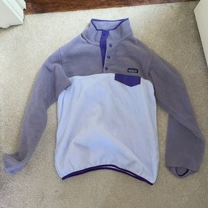Purple patterned synchilla Patagonia fleece
